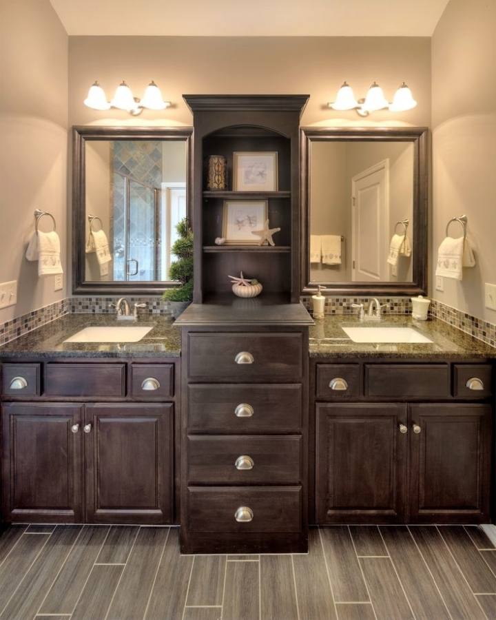 modern l shaped bathroom vanity to set in gorgeous modern room dark l shaped bathroom