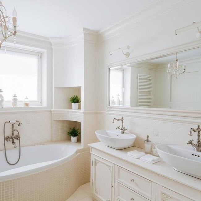 grey and white bathroom