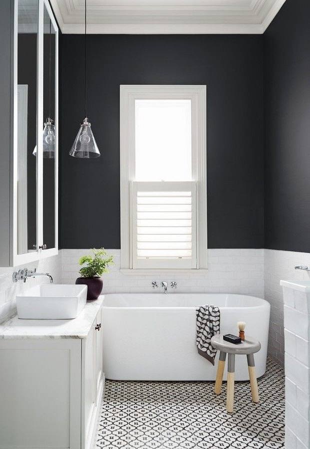 black white and gray bathroom ideas