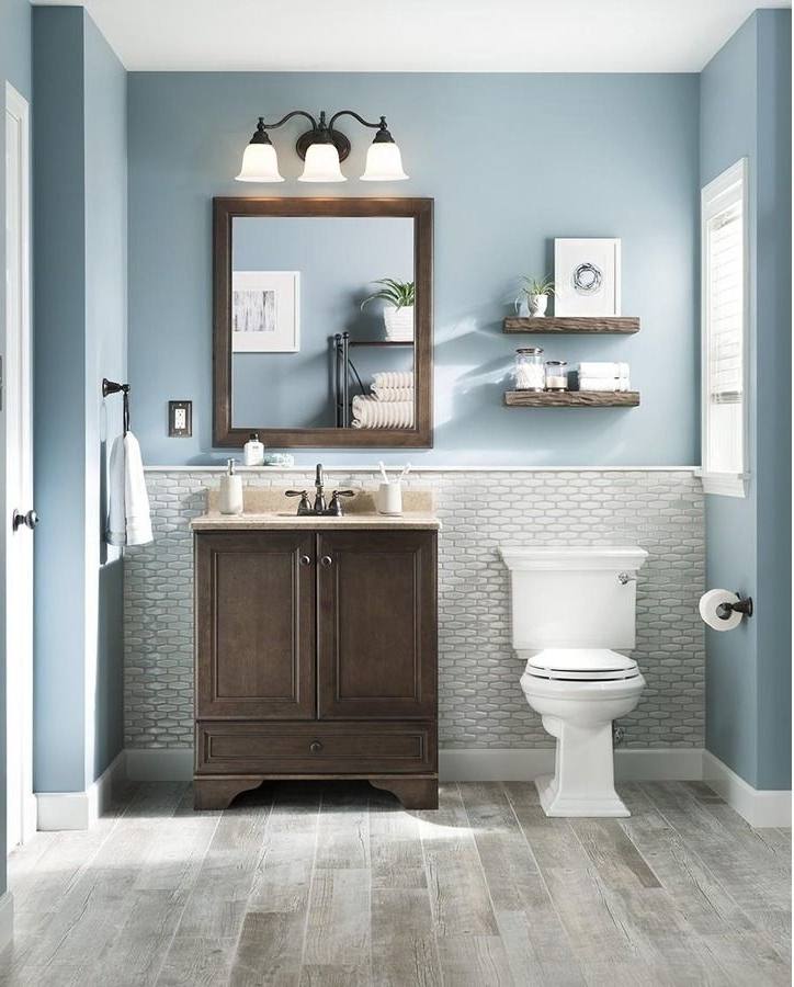 teal and gray bathroom