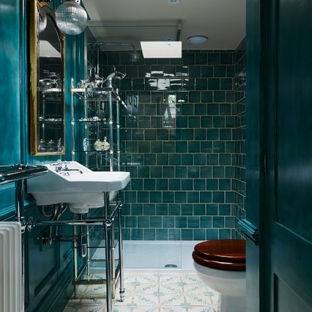 brown and blue bathroom ideas