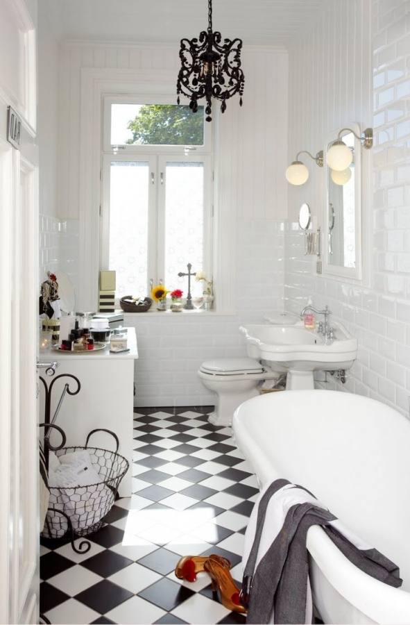 black and white bathroom design ideas