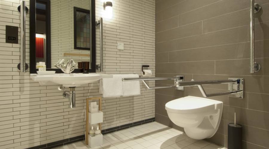 [Bathroom Ideas] Sink Contemporary Bathroom Disabled