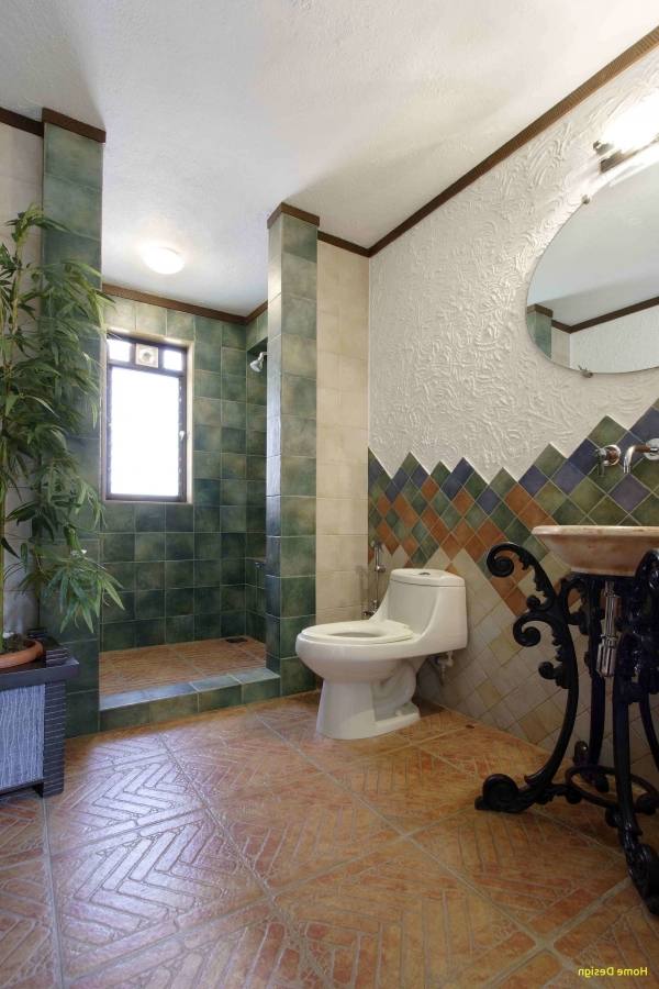 Bathroom With Mosaic Tiles On Rukle Modern Bathroom Mosaic Designs