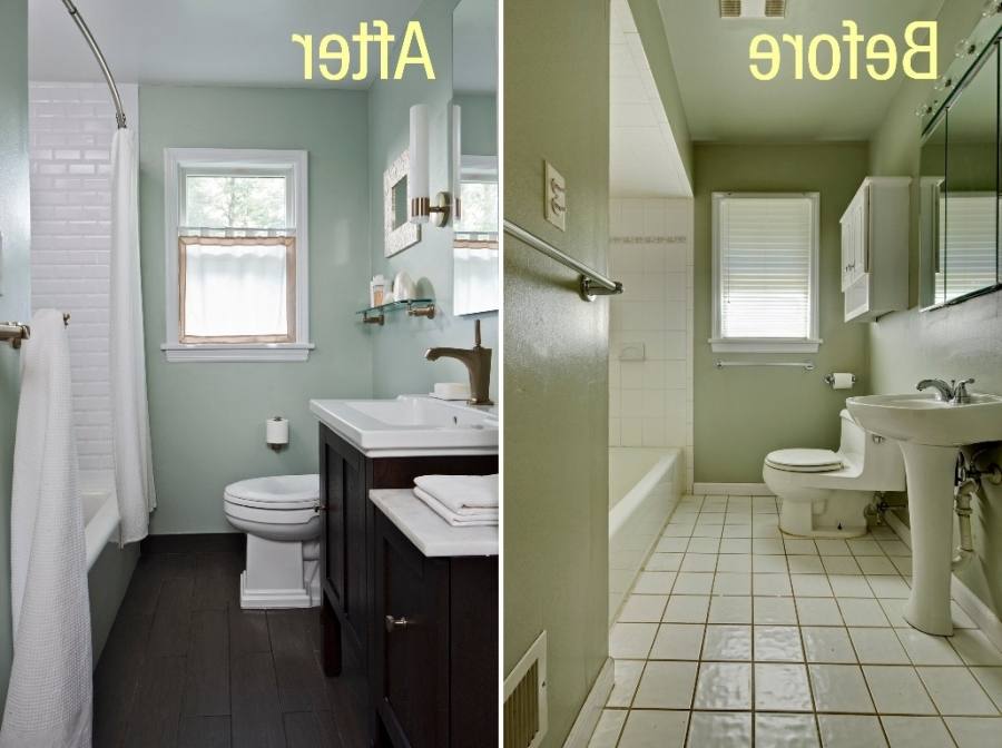 I like that the shower is open, and that the floor tile extends all the way up the back shower wall