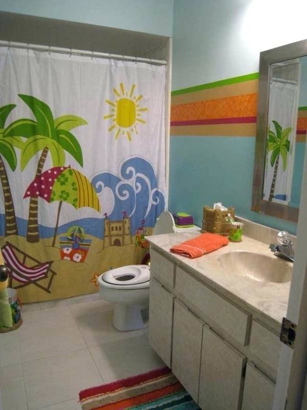 beach themed bathroom