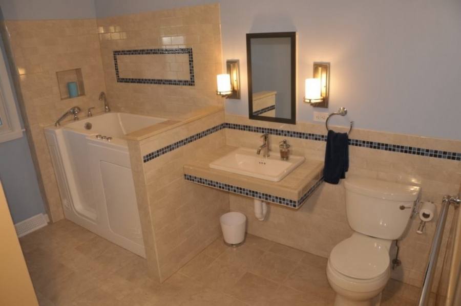 Beige And Gray Bathroom Attractive Awe Inspiring Tile Design Ideas Home Intended For 13
