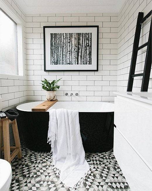 black white and gray bathroom ideas