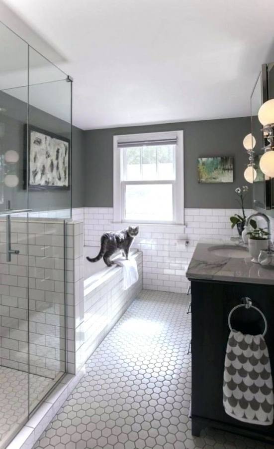 black white and gray bathroom ideas