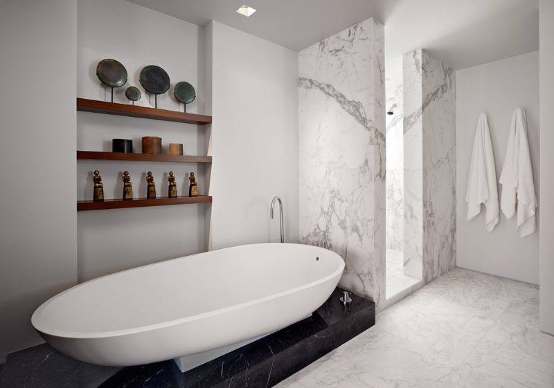 small marble bathroom