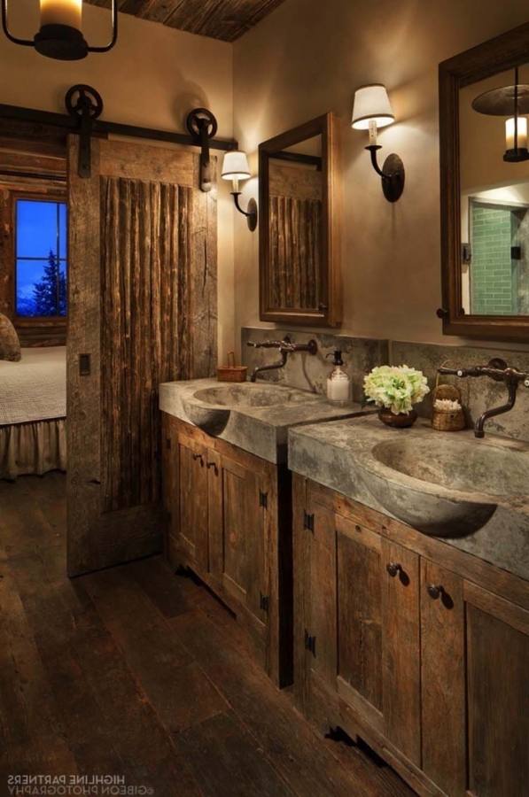 Rustic bathroom