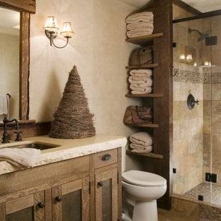 Tile flooring is common in bathrooms