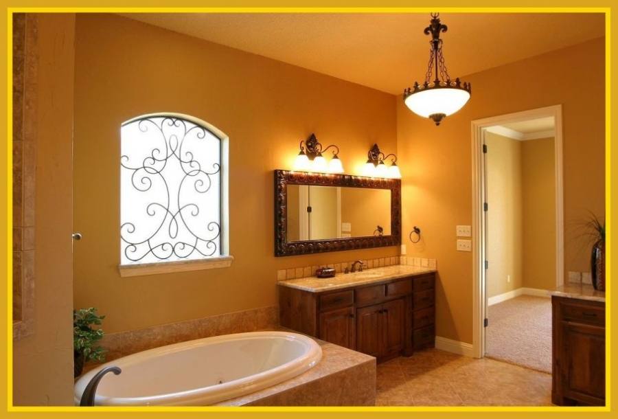 orange bathroom ideas