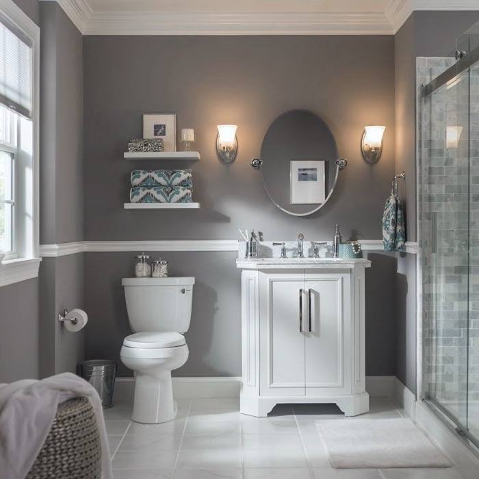 Full Size of Bathroom Design:fabulous Small Bathroom Color Ideas Light Grey Bathroom Paint Popular