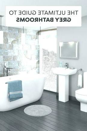 gray white bathroom