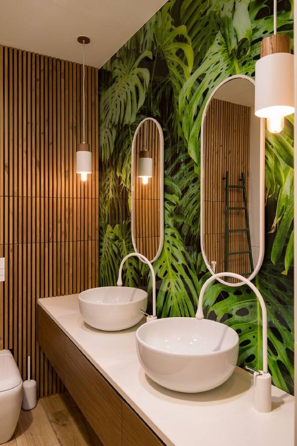 jungle themed bathroom