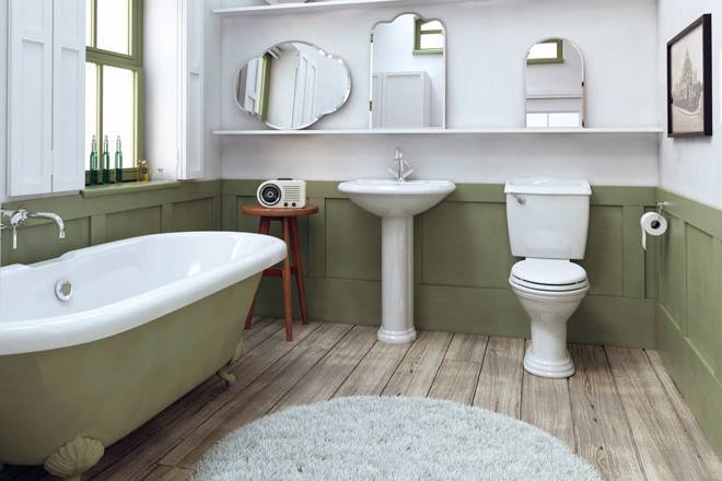 [Bathroom Design] Edwardian Grey Traditional Bathroom