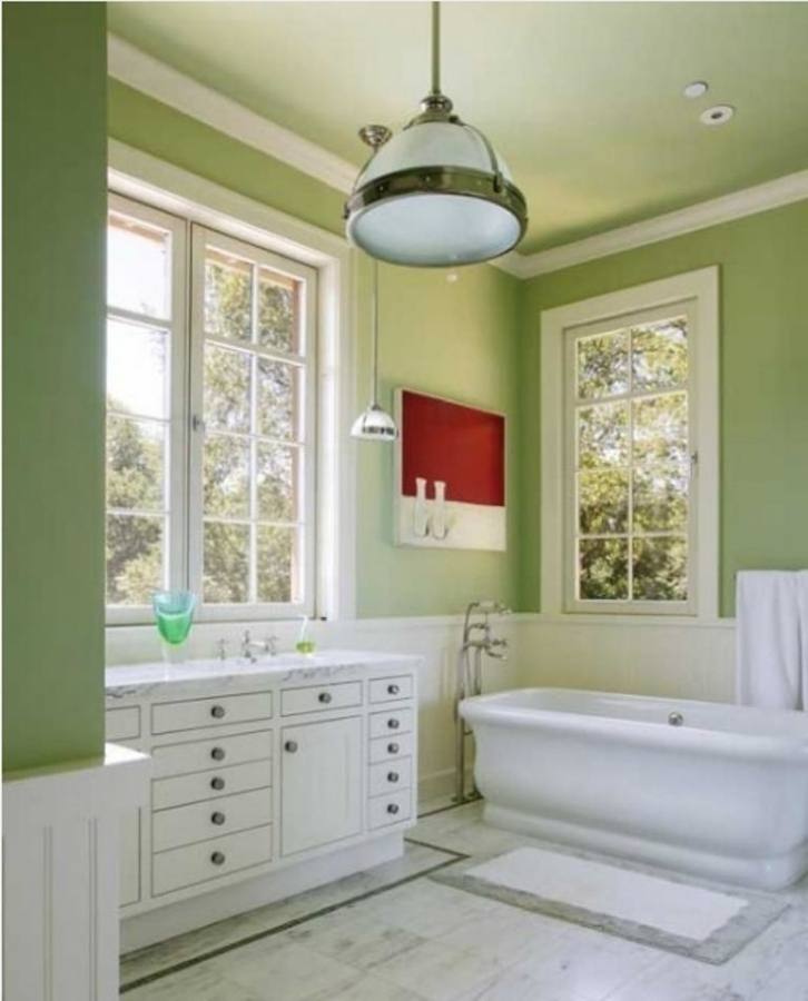 lime green bathroom ideas