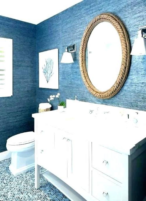 navy blue bathroom decor