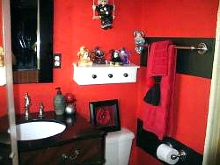 1000+ images about red bathrooms on Pinterest | Black Bathrooms