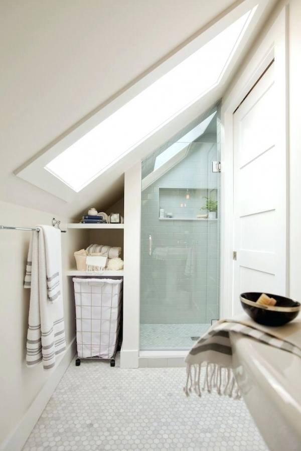 Half the space is in a rustic wood,