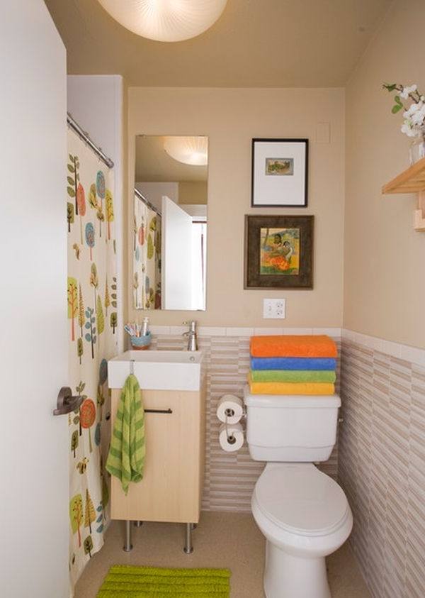 An old fashioned bathroom style colored with brown highlights