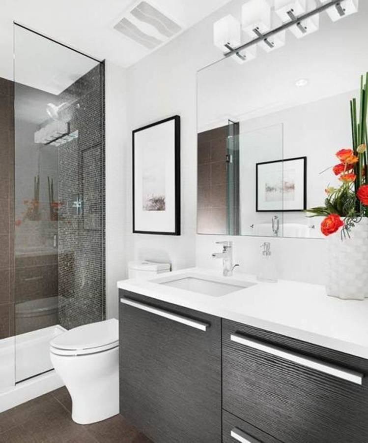 cool contemporary small bathroom