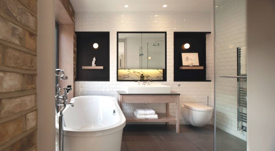 Here's an inspiring gallery of gray bathrooms