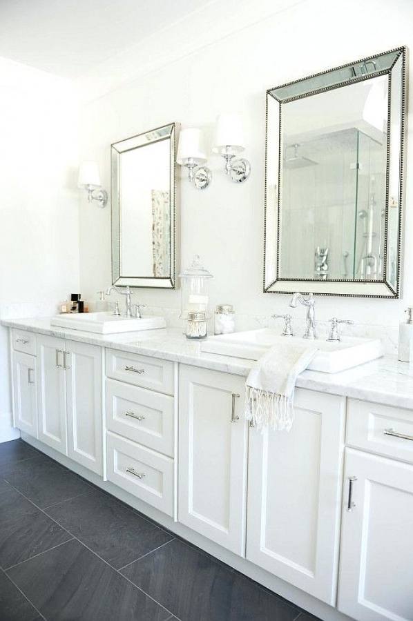 [Bathroom Ideas] Marble Tile White Bathroom