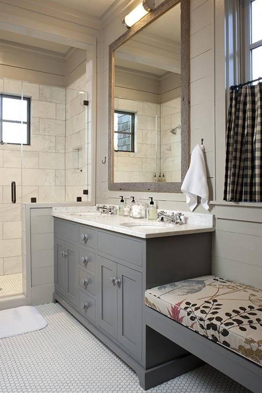 small bathroom gray