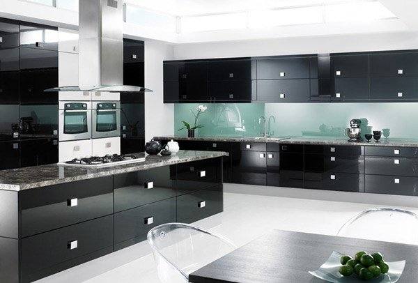 a beautiful black and white kitchen which is a great way to get the kitchen you want without compromise