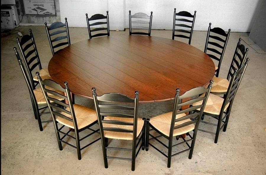 extra long dining table seats 12