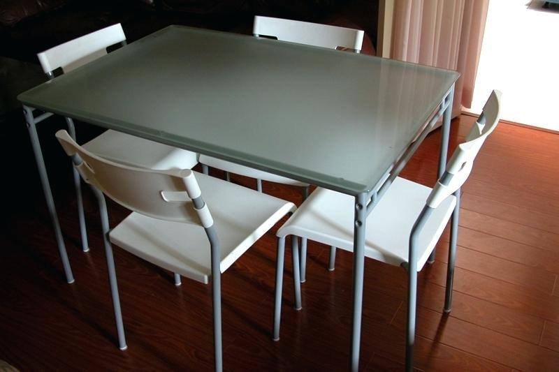 Oval Extendable Frosted Glass Dining Table