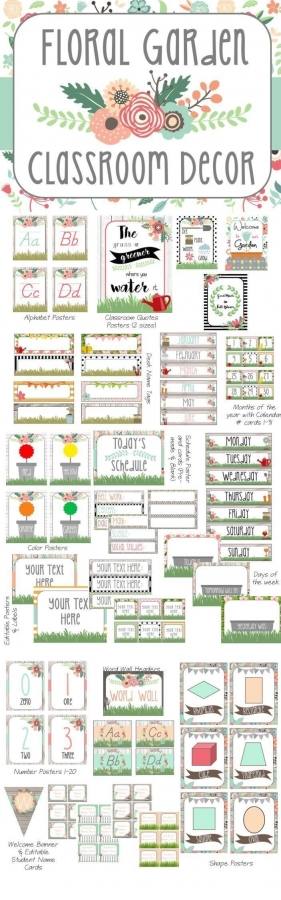 Floral Garden classroom decor