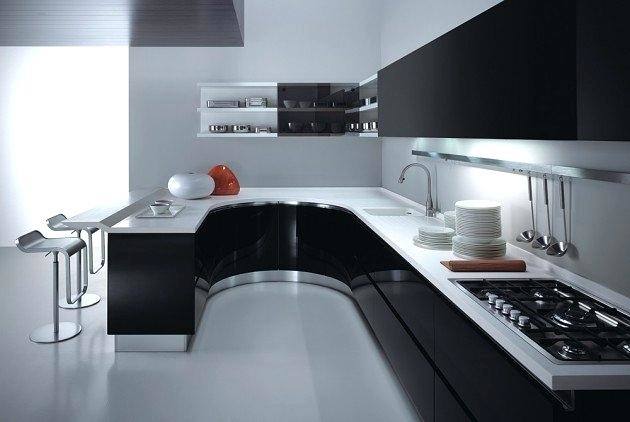 black gloss kitchen