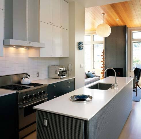 closed kitchen design