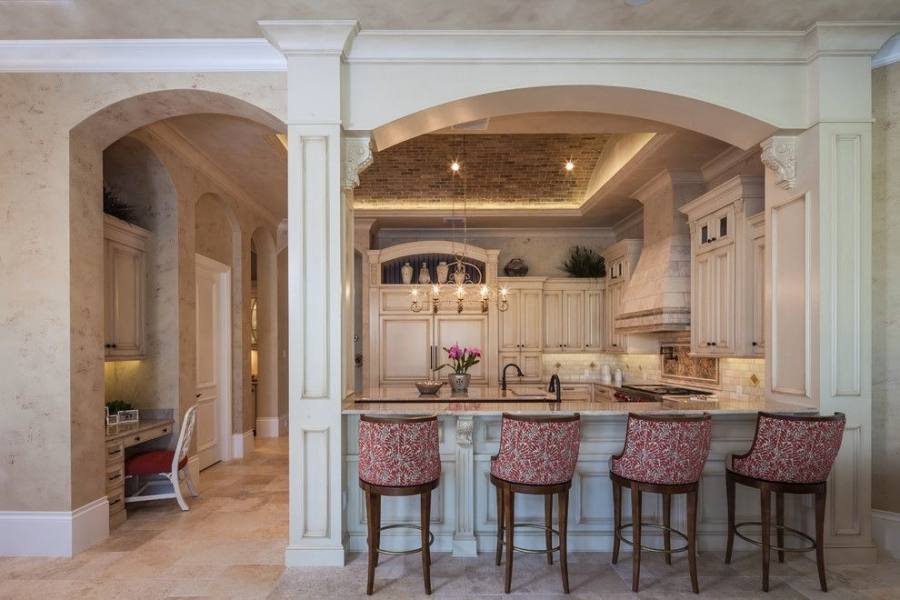 kitchen cabinets with arch design