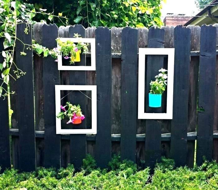 garden shelves on fence beautiful garden decoration
