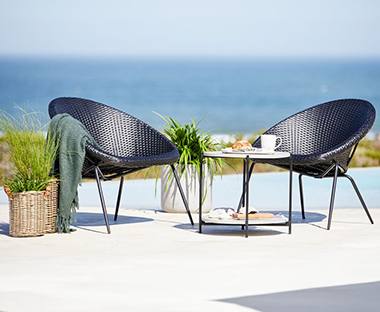 This new range of outdoor furniture comes in different styles, including rattan corner sofa sets, rattan lounge sofas, rattan bistro sets, rattan dining