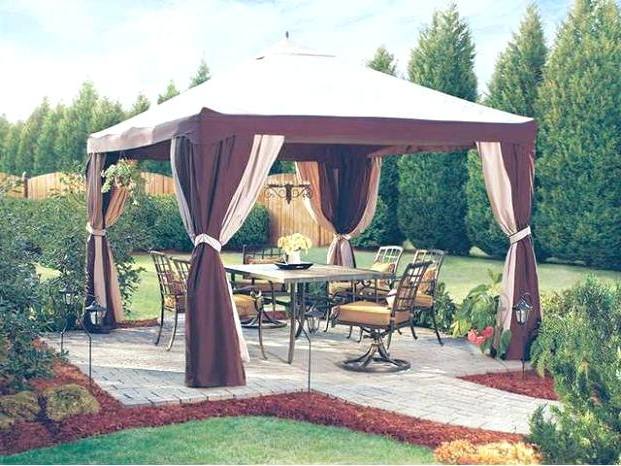 Modern Outdoor Ideas Medium size Lowes Gazebo Canopy Gazebos Pergolas Canopies Easy Patio Furniture Rite Aid