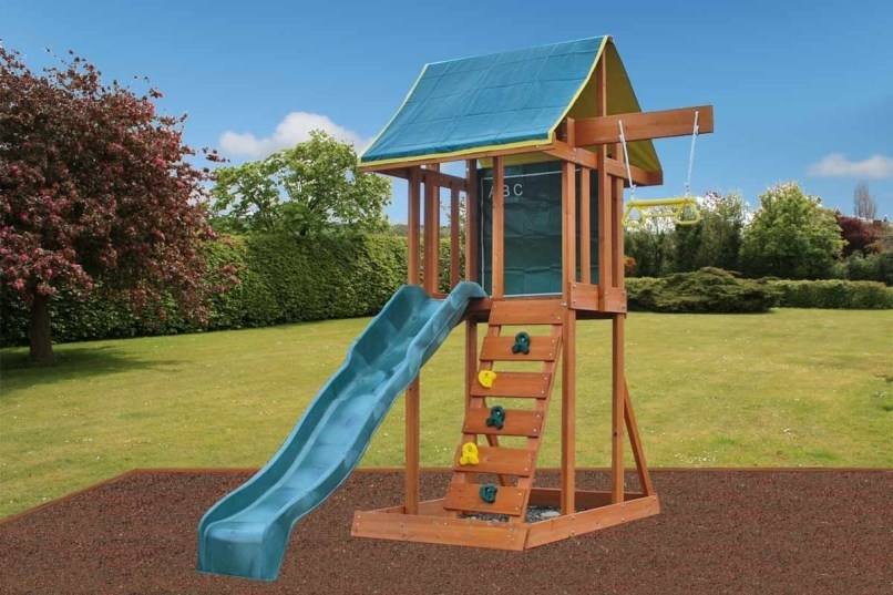 play house ,access ladder,rock wall, babay seat