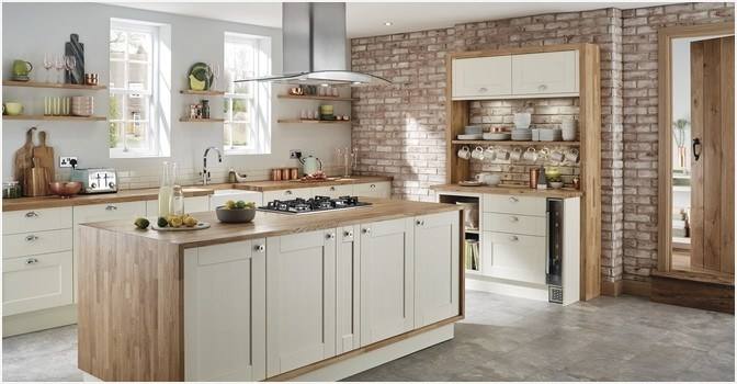 This is the Allendale kitchen by Howdens in Cashmere