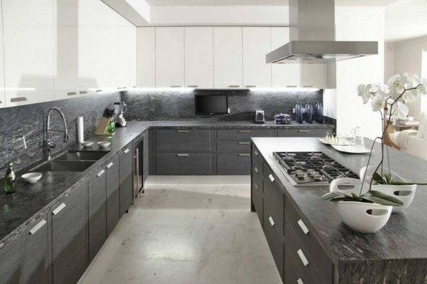 A classic grey kitchen