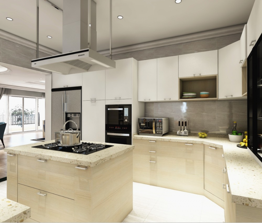 kitchen cabinets appliances 3d model max 3ds fbx unitypackage prefab 1
