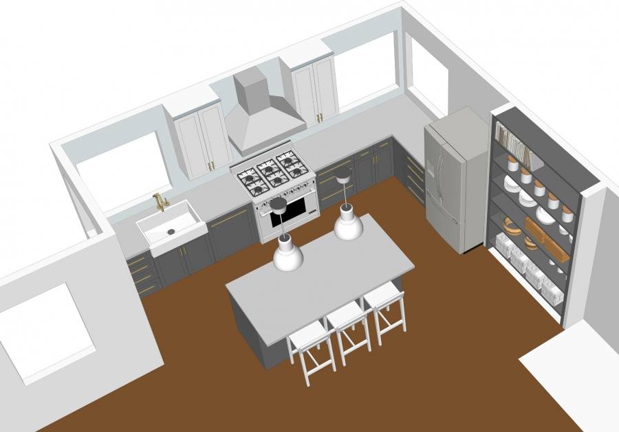 sketchup kitchen