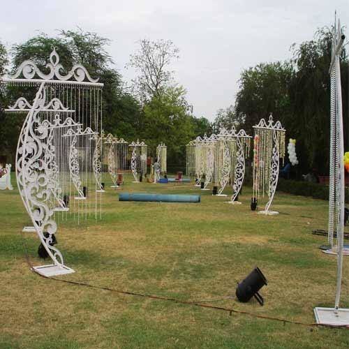 Wedding ceremony in forest