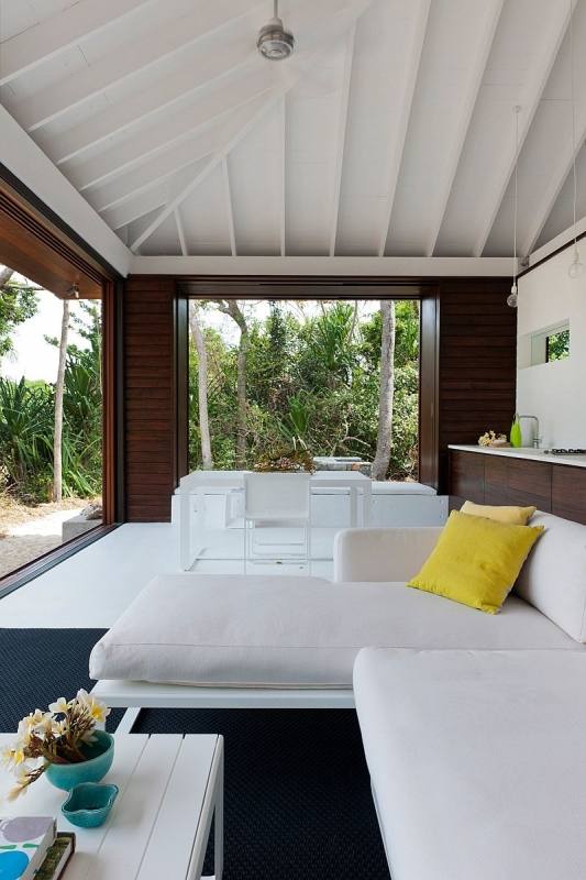 Yes please, house on the beach! Swim, shower, hammock