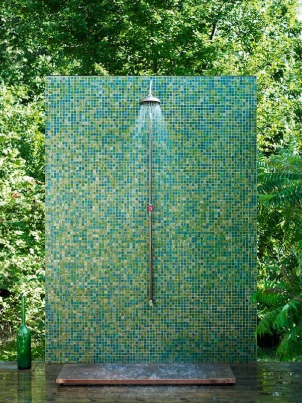 Having an outdoor shower is great when you have a pool outside, or if your home is near a lake or a beach