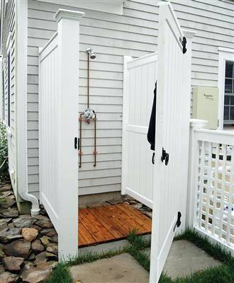 Cape Cod Outdoor Shower Enclosure