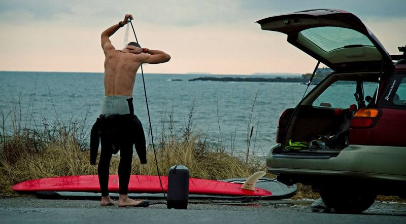 outdoor shower